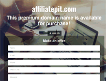 Tablet Screenshot of affiliatepit.com